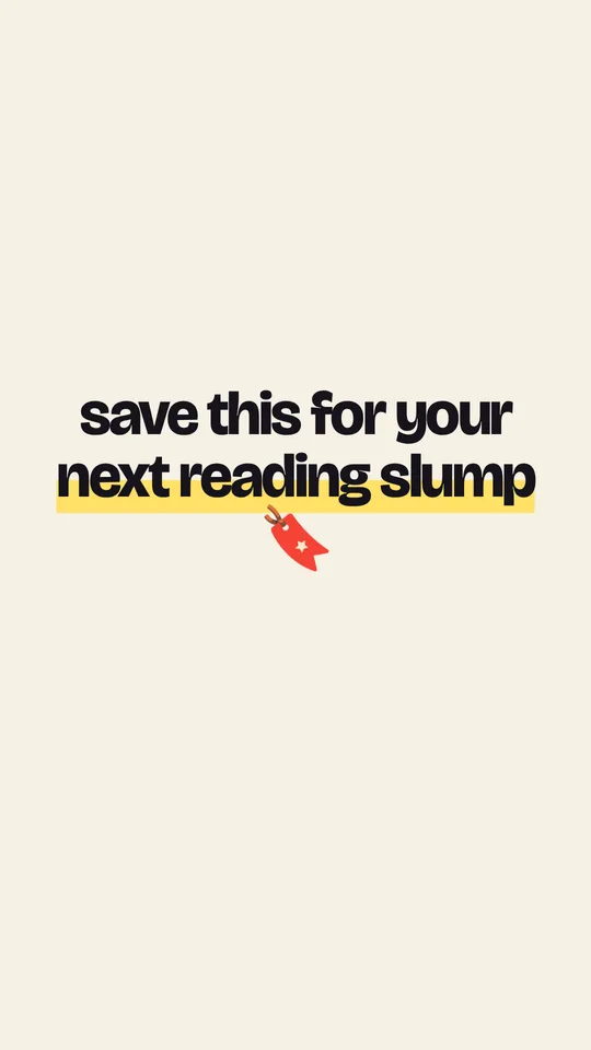 Save this for your next reading slump